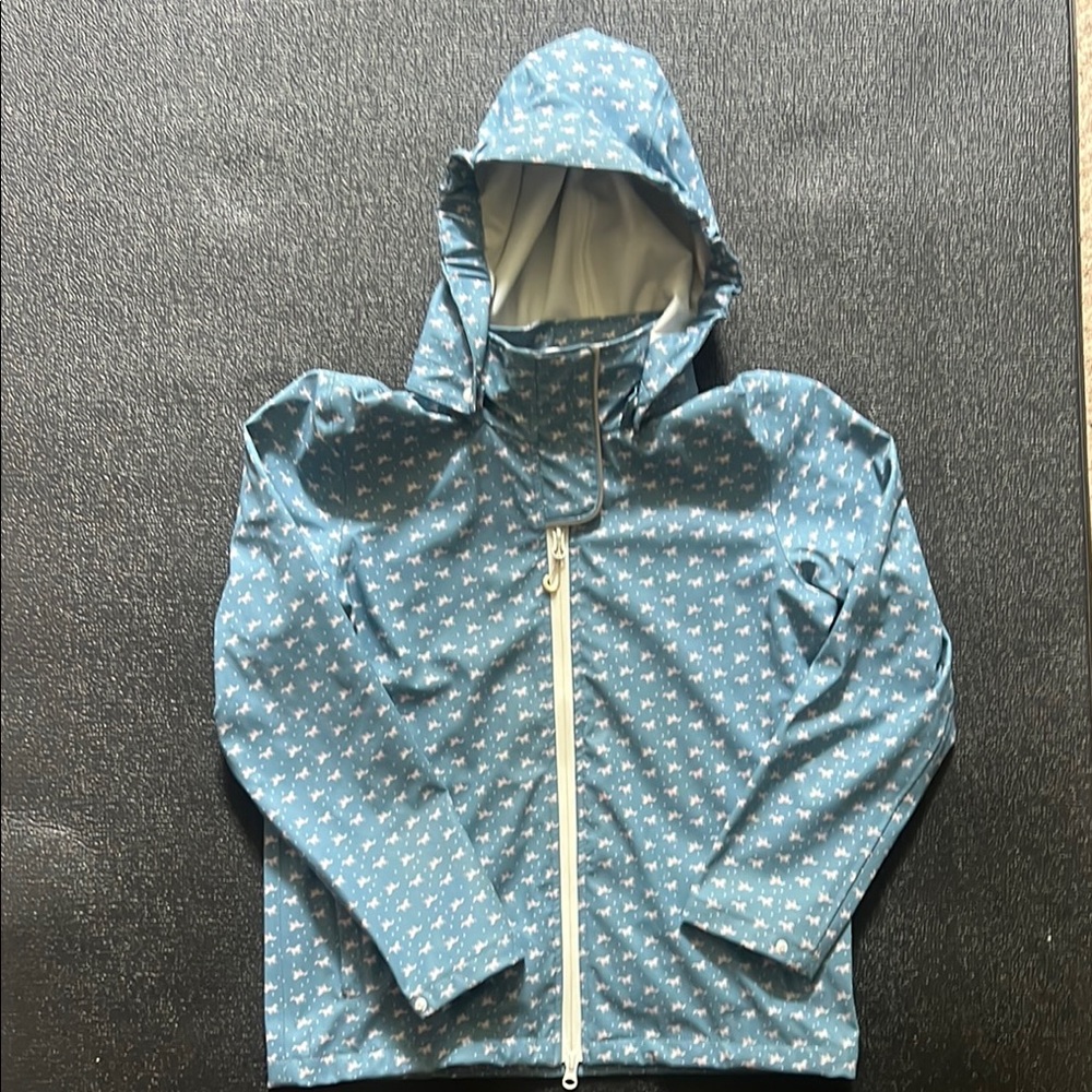 Horseware Ireland Blue Jacket with White and Pink Pattern